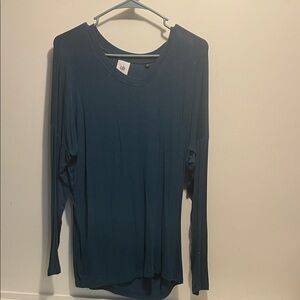 CAbi Teal Long Sleeve Top